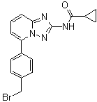 CAS 登录号：1206163-59-8, N-[5-[4-(溴甲基)苯基][1,2,4]三唑并[1,5-a]吡啶-2-基]环丙烷甲酰胺