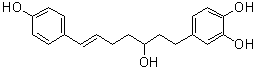 structure of CAS# 1206788-61-5, 4-[(6E)-3-羟基-7-(4-羟基苯基)-6-庚烯-1-基]-1,2-苯二酚
