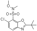 structure of CAS# 1206896-20-9, 6-Chloro-2-(1,1-dimethylethyl)-N-methoxy-N-methyl-7-benzoxazolesulfonamide
