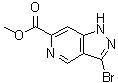 structure of CAS# 1206979-28-3, 3-溴-1H-吡唑并[4,3-c]吡啶-6-羧酸甲酯