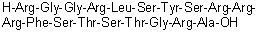 CAS 登录号：1207092-86-1, L-精氨酰甘氨酰甘氨酰-L-精氨酰-L-亮氨酰-L-丝氨酰-L-酪氨酰-L-丝氨酰-L-精氨酰-L-精氨酰-L-精氨酰-L-苯丙氨酰-L-丝氨酰-L-苏氨酰-L-丝氨酰-L-苏氨酰甘氨酰-L-精氨酰-L-丙氨酸