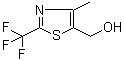 structure of CAS# 1207175-17-4, 4-Methyl-2-(trifluoromethyl)-5-thiazolemethanol
