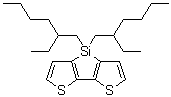 structure of CAS# 1207627-85-7, 4,4-二(2-乙基己基)-4H-硅杂环戊二烯并[3,2-b:4,5-b']二噻吩