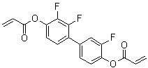 CAS # 1207761-78-1, 2-Propenoic acid 1,1'-(2,3,3'-trifluoro[1,1'-biphenyl]-4,4'-diyl) ester