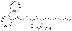 structure of CAS# 1208226-88-3, (2R)-2-[[(9H-芴-9-基甲氧基)羰基]氨基]-7-辛烯酸
