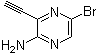 structure of CAS# 1209289-08-6, 5-溴-3-乙炔基-2-吡嗪胺