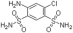 CAS # 121-30-2, 4-Amino-6-chlorobenzene-1,3-disulfonamide, 3-Chloro-4,6-disulfamoylaniline, 5-Chloro-2,4-disulfamoylaniline