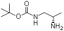 structure of CAS# 121103-15-9, tert-Butyl ((2S)-2-aminopropyl)carbamate
