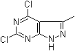 structure of CAS# 1211522-68-7, 4,6-二氯-3-甲基-1H-吡唑并[3,4-d]嘧啶