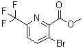 CAS # 1211538-62-3, 3-Bromo-6-(trifluoromethyl)-2-pyridinecarboxylic acid methyl ester