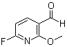 structure of CAS# 1211588-41-8, 6-氟-2-甲氧基-3-吡啶甲醛