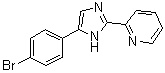 structure of CAS# 1211593-39-3, 2-[5-(4-溴苯基)-1H-咪唑-2-基]吡啶
