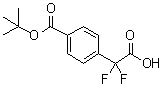 structure of CAS# 1211594-71-6, 4-[叔丁氧羰基]-alpha,alpha-二氟苯乙酸
