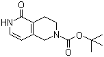 structure of CAS# 1211594-91-0, 3,4,5,6-Tetrahydro-5-oxo-2,6-naphthyridine-2(1H)-carboxylic acid tert-butyl ester