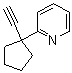 structure of CAS# 1211596-03-0, 2-(1-Ethynylcyclopentyl)pyridine