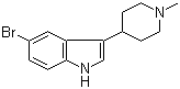 structure of CAS# 121206-76-6, 5-溴-3-(1-甲基-4-哌啶基)吲哚