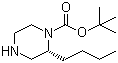 structure of CAS# 1212133-43-1, (2R)-2-丁基-1-哌嗪甲酸叔丁酯