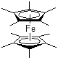 CAS # 12126-50-0, Bis(pentamethylcyclopentadienyl)iron, Bis(pentamethylcyclopentadienyl)iron(II), Decamethylferrocene, Permethylferrocene