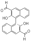 structure of CAS# 121314-69-0, (R)-3,3'-二甲酰基-2,2'-二羟基-1,1'-联萘