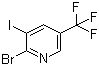 structure of CAS# 1214323-90-6, 2-溴-3-碘-5-(三氟甲基)吡啶