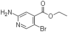 structure of CAS# 1214374-01-2, 2-氨基-5-溴异烟酸乙酯