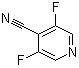 structure of CAS# 1214377-09-9, 3,5-二氟-4-吡啶甲腈