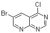 structure of CAS# 1215787-31-7, 6-Bromo-4-chloropyrido[2,3-d]pyrimidine