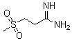 CAS # 1216141-63-7, 3-(Methylsulfonyl)propanimidamide