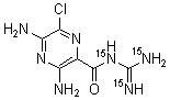 CAS # 1217169-93-1, Amiloride <sup>15</sup>N<sub>3</sub>