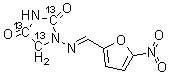 structure of CAS# 1217226-46-4, 硝基呋喃妥因-<sup>13</sup>C<sub>3</sub>