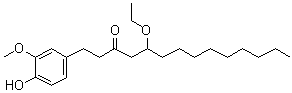 CAS 登录号：121771-98-0, 5-乙氧基-1-(4-羟基-3-甲氧基苯基)-3-十四烷酮