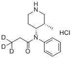 CAS # 1217732-80-3, Normethyl Fentanyl-d3 Hydrochloride Salt, 3,3,3-trideuterio-N-[(3S,4R)-3-methylpiperidin-4-yl]-N-phenylpropanamide,hydrochloride