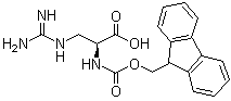 CAS 登录号：1217839-93-4, 3-[(氨基亚胺甲基)氨基]-N-[芴甲氧羰基]-L-丙氨酸