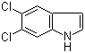 structure of CAS# 121859-57-2, 5,6-二氯吲哚