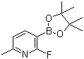 structure of CAS# 1218790-38-5, 2-氟-6-甲基吡啶-3-硼酸频哪醇酯