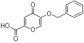 structure of CAS# 1219-33-6, 5-苄氧基-4-吡喃酮-2-羧酸