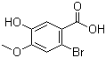 CAS # 121936-68-3, 6-Bromoisovanillic acid, 2-Bromo-5-hydroxy-4-methoxybenzoic acid