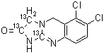 CAS 登录号：1219531-58-4, 三(碳-13)代阿那格雷