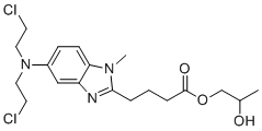 CAS # 1219709-88-2, Bendamustine Propylene Glycol Ester 1, 2-Hydroxypropyl 4-(5-(bis(2-chloroethyl)amino)-1-methyl-1H-benzo[d]imidazol-2-yl)butanoate