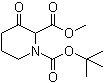 structure of CAS# 122019-53-8, 1-tert-Butyl 2-methyl 3-oxopiperidine-1,2-dicarboxylate