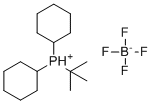 structure of CAS# 1220349-00-7, 叔-丁基二环己基鏻四氟硼酸盐