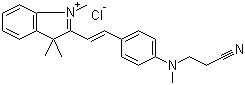 CAS # 12217-48-0, Basic Red 14, 2-[2-[4-[(2-Cyanoethyl)methylamino]phenyl]vinyl]-1,3,3-trimethyl-3H-indolium chloride, Cationic Brilliant Red 5GN