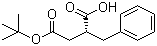CAS # 122225-33-6, (R)-2-Benzylbutanedioic acid 4-tert-butyl ester, (R)-2-Benzyl-4-tert-butoxy-4-oxobutanoic acid
