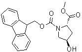 CAS # 122350-59-8, (2S-trans)-4-Hydroxy-1,2-pyrrolidinedicarboxylic acid 1-(9H-fluoren-9-ylmethyl) 2-methyl ester