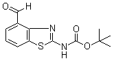 structure of CAS# 1223748-47-7, 4-甲酰基苯并[d]噻唑-2-基氨基甲酸叔丁酯