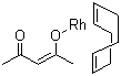 structure of CAS# 12245-39-5, 乙酰丙酮(1,5-环辛二烯)铑