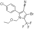 structure of CAS# 122453-73-0, 虫螨腈