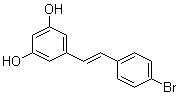 structure of CAS# 1224713-90-9, 5-[(1E)-2-(4-Bromophenyl)ethenyl]-1,3-benzenediol