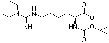 structure of CAS# 122532-94-9, N-Boc-N'-[(diethylamino)iminomethyl]-L-lysine