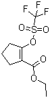 structure of CAS# 122539-74-6, 2-(三氟甲基磺酰氧基)-1-环戊烯-1-甲酸乙酯
